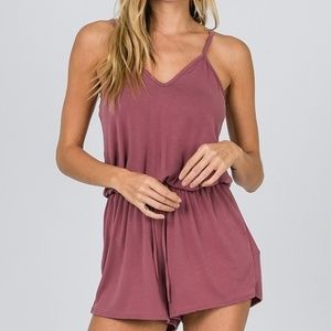 Cross Back Romper